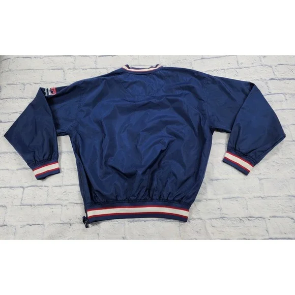 ESPN Disney Pullover Jacket MENS M Windbreaker Zip Size Pockets VINTAGE